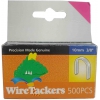 GRAPAS PARA CABLES EN U CURVAS DE 10MM 3/8" DE 320X10 EN CAJA DE 500 UNIDADES MARCA WIRETACKERS 1877.