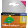 GRAPAS PARA CABLES EN U CURVA DE 14MM 9/16" EN CAJA DE 500 UNIDADES MARCA WIRETACKERS 1879.