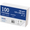 FICHA RAYADA DEL Nº 4 DE 125X200MM EN PACK DE 100 UNIDADES DE DOHE 30363.