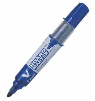 ROTULADOR PARA PIZARRA BLANCA PILOT V BOARD MASTER RECARGABLE DE COLOR AZUL Y DE TINTA LIQUIDA.