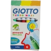 ROTULADOR GIOTTO TURBO MAXI EN CAJA DE 6 UNIDADES LAVABLES Y PUNTA BLOQUEADA.