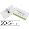 PLACA DE IDENTIFICACION DE 54X90MM. CON PINZA E IMPERDIBLE DE Q-CONNECT KF01567.