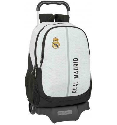 MOCHILA ESCOLAR CON CARRO DEL REAL MADRID 24/25 GRANDE 612454313.