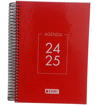 AGENDA ESCOLAR DE 4º A5 DIA/PAGINA DE 15X21CM. CON ESPIRAL DE 2024/25. EN CASTELLANO DE ENRI 400185083.