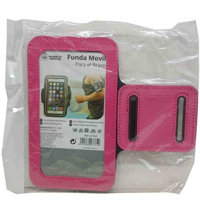 FUNDA DE MOVIL PARA EL BRAZO DE 9.8X17.3CM. DE PVC + SBR. DE MARKET SUPREM A7764.