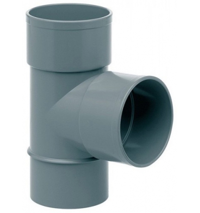 TE DE PVC-B DE Ø 75MM. SALIDAS HEMBRA HEMBRA MACHO DE 87º DE CREARPLAST.