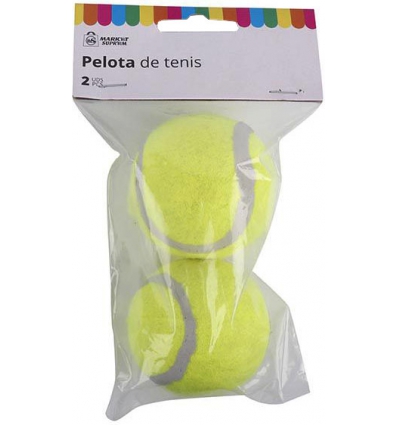 PELOTA DE TENIS EN BLISTER DE 2 UNIDADES DE MARKET SUPREM A1430.