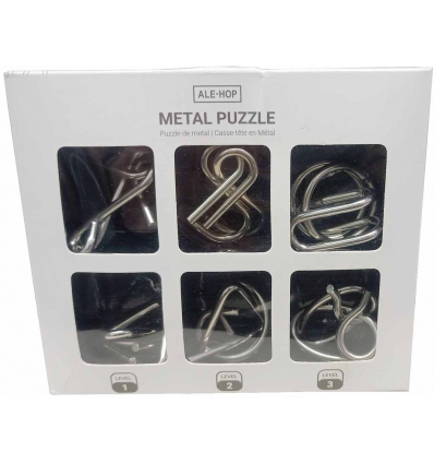 PUZZLE DE METAL DE ALE-HOP CON 3 NIVELES 2200579.