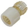 CONECTOR RECTO DE 3 PIN PARA TUBOS DE LED Y TUBOS DE LUZ LED NAVIDEÑOS CON 1 ROSCA.