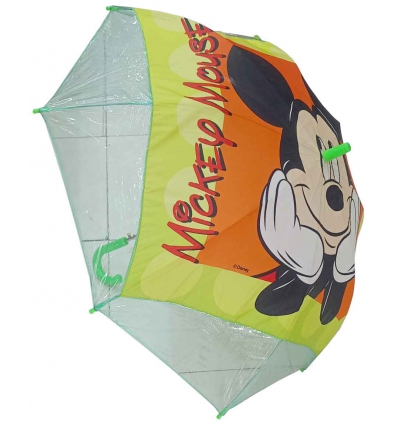 PARAGUAS INFANTIL DE MICKEY EN VERDE DE PERLETTI.