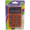 CALCULADORA ESCOLAR BISMARK C-50 DE 8 DIGITOS SOLAR Y A PILAS DE COLORES.