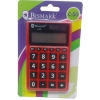 CALCULADORA ESCOLAR BISMARK C-50 DE 8 DIGITOS SOLAR Y A PILAS DE COLORES.