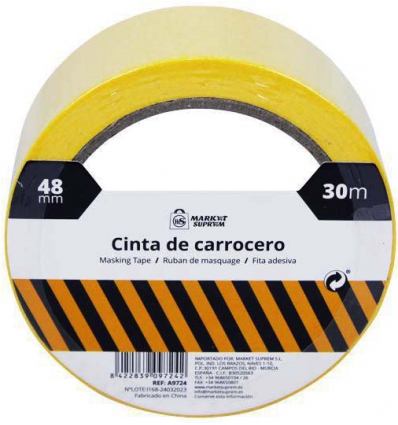 CINTA DE CARROCERO PINTOR DE 48MMX30MTR. DE MARKET SUPREM A9724.