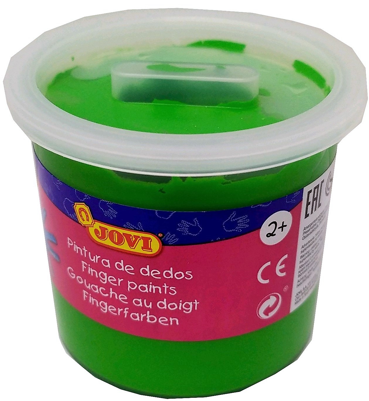 PINTURA DE DEDOS JOVI COLOR VERDE. 125CC. 560.