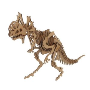 MAQUETA DILOPHOSAURUS MADERA 25009