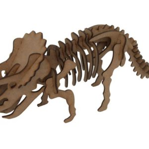 MAQUETA TRICERATOPS MADERA 25011