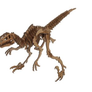 MAQUETA VELOCIRAPTOR MADERA 25037