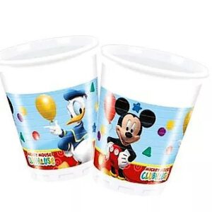 VASO DE PLASTICO PACK DE 8 UNIDADES Y CAPACIDAD DE 200ML.