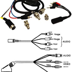 CABLE DE AUDIO CON 1 EUROCONECTOR + 8 CONEXIONES.