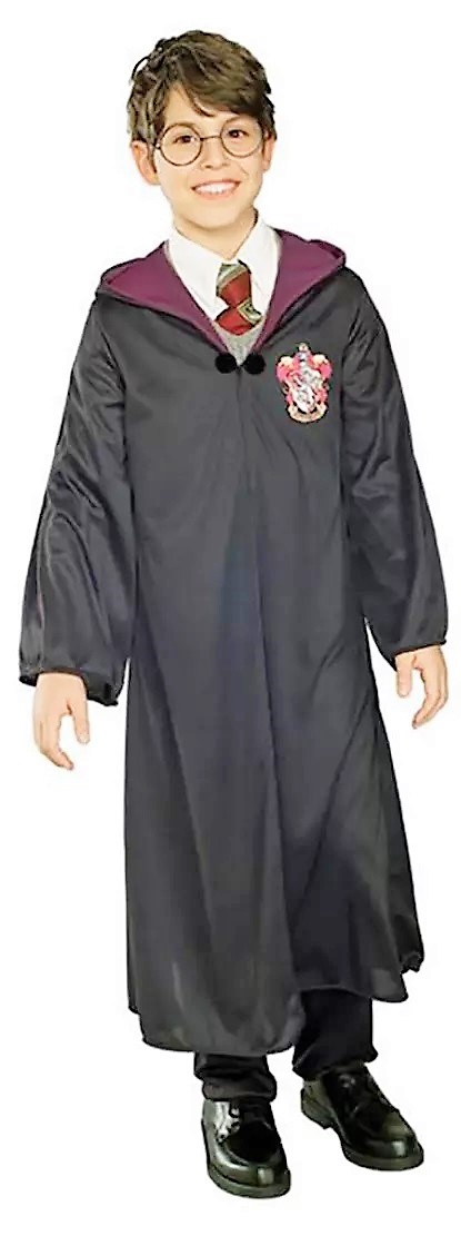 CARNAVAL TRAJE HARRY POTTER 3 A 4 AÑOS. INCLUYE TOGA CON CAPUCHA Y BROCHE.