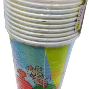 VASO USAR Y TIRAR DECORADO RABBIT 10UU DE PLASTICO