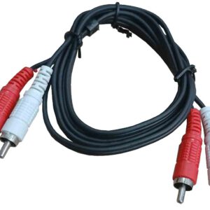 CABLE DE AUDIO 2 ENTRADAS MACHO Y 2 SALIDAS MACHO RCA DE 1.50 METROS.