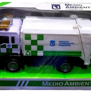 CAMION DE MEDIO AMBIENTE MADRID DE METAL Y PLASTICO DE 12CM 22388 ATOSA.