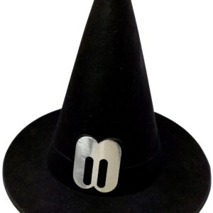CARNAVAL SOMBRERO BRUJA FLOCADO