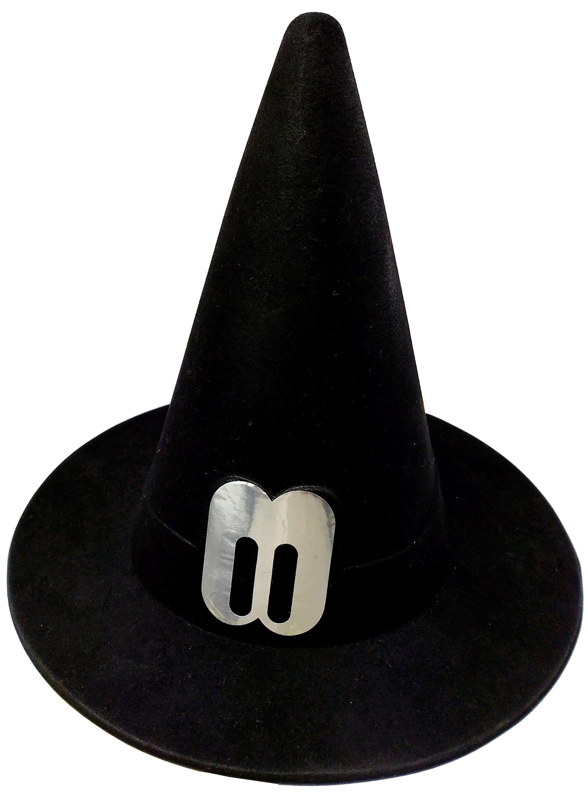 CARNAVAL SOMBRERO BRUJA FLOCADO