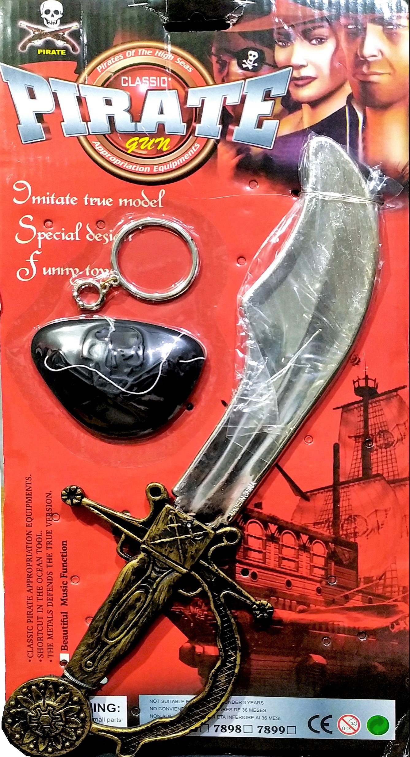 ESPADA PIRATA PARCHE PENDIENTE 20559