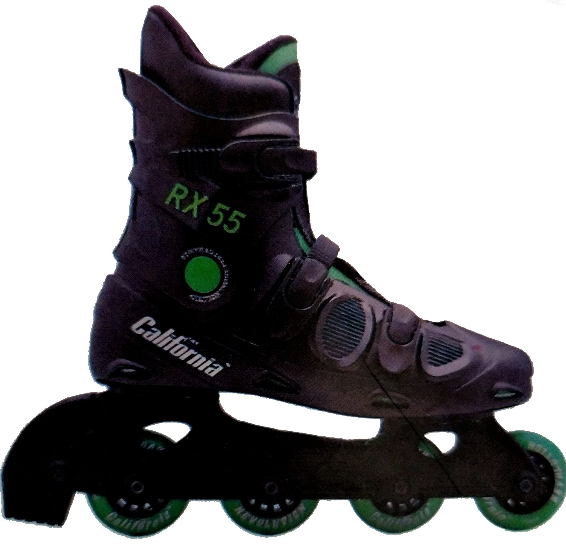 PATIN EN LINEA DE 4 RUEDAS Y 3 CIERRES TALLA 42. CALIFORNIA