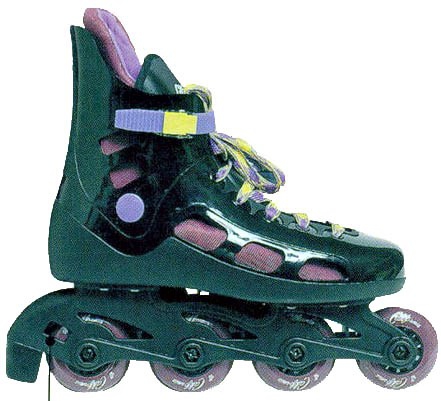 PATIN EN LINEA DE 4 RUEDAS Y 1 CIERRE. CON CORDONES TALLA 42. CALIFORNIA.