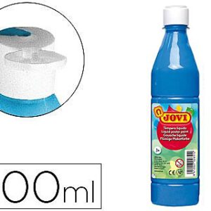 TEMPERA LIQUIDA DE 500CC. COLOR AZUL CYAN. 506 JOVI
