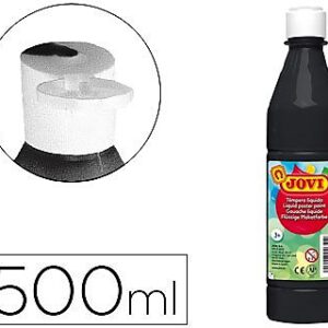 TEMPERA LIQUIDA DE 500CC. COLOR NEGRA. 506 JOVI