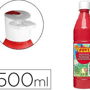 TEMPERA LIQUIDA DE 500CC. COLOR BERMELLON. DE JOVI