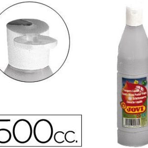 TEMPERA LIQUIDA DE 500CC. COLOR PLATA. DE JOVI.