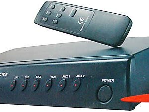 SELECCIONADOR DE SEÑAL PARA SATELITE DVD CAMARA VIDEO VIDEOCONSOLA ... CON MANDO A DISTANCIA