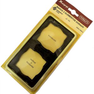 MARCO DE 2 ELEMENTOS DORADO. KOPP NOBLESSE.