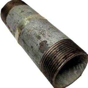 TUBO ROSCADO DE 1 1/2X15CM DE 2 ROSCAS NIPEL