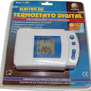 TERMOSTATO DIGITAL PARA DIARIO O SEMANAL DE 1600W. 11805 ELECTRO DH.