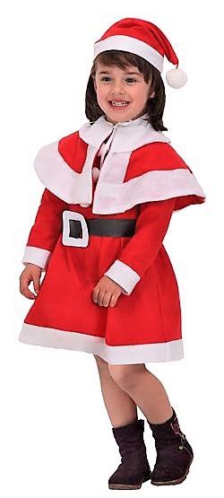 DISFRAZ DE TRAJE DE MAMA NOEL. TALLA DE 7 A 9 AÑOS. ATOSA.