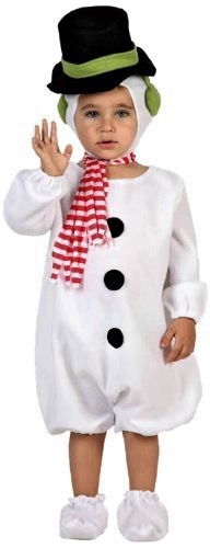 DISFRAZ DE TRAJE DE MUÑECO DE NIEVE. TALLA DE 6 A 12 MESES. 11002 ATOSA.