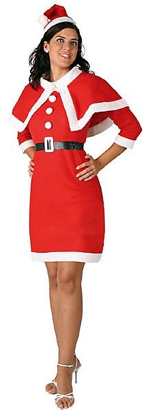 DISFRAZ DE TRAJE DE MAMA NOEL. TALLA DE 10 A 12 AÑOS. BT.