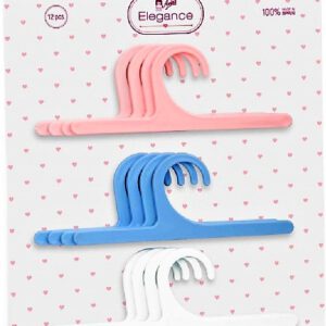 PERCHA TRAJE MUÑECOS BLISTER DE 12 UNIDADES DE COLORES. 6050 ARIAS