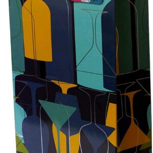 BOLSA DE REGALO PARA VINO. COLOR NEGRA Y METALIZADO. SURTIDOS.