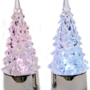 ARBOL DE NAVIDAD ACRILICO DE LED A PILAS