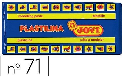 PLASTILINA DEL Nº 71 COLOR AZUL OSCURO TAMAÑO MEDIANO 71/13.