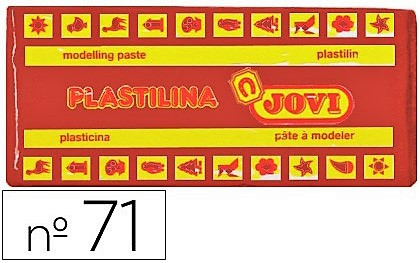 PLASTILINA DEL Nº 71 COLOR MARRON TAMAÑO MEDIANO 71/09.