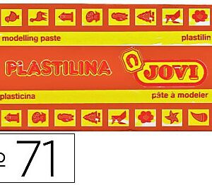 PLASTILINA DEL Nº 71 COLOR NARANJA TAMAÑO MEDIANO 71/04.