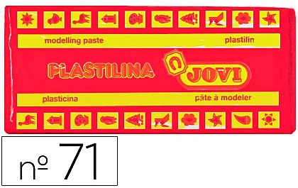PLASTILINA DEL Nº 71 COLOR ROJA TAMAÑO MEDIANO 71/05.